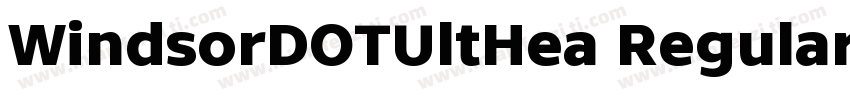 WindsorDOTUltHea Regular字体转换